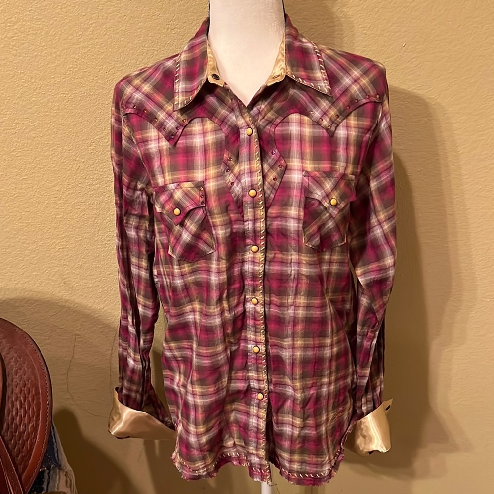 🐎 LN Cruel Girl brand juniors button down shirt
